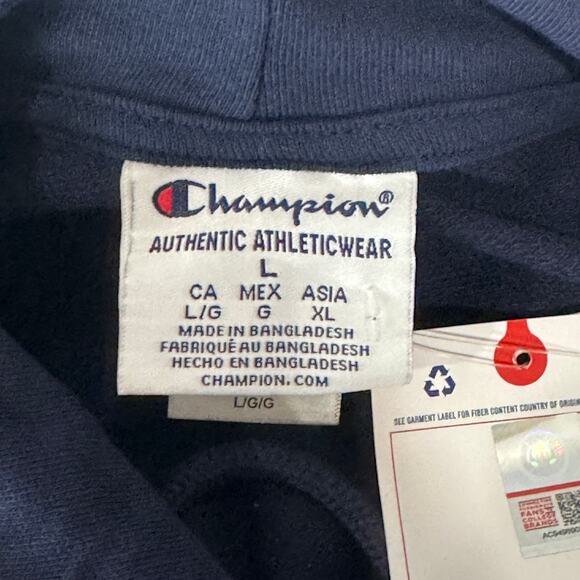 Champion Penn State Nittany Lions Mens Blue Long Sleeve Hoodie Size Large - Picture 4 of 10